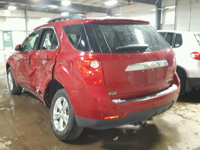 2GNALBEKXF1111287 - 2015 CHEVROLET EQUINOX LT RED photo 3