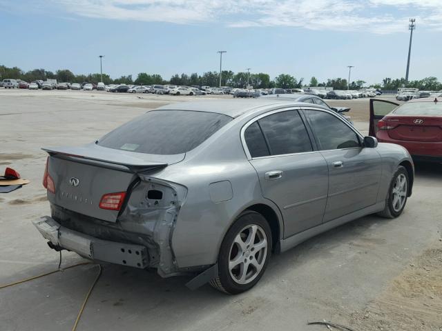 JNKCV51F84M707830 - 2004 INFINITI G35 SILVER photo 4