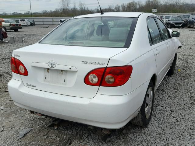 2T1BR30E16C584628 - 2006 TOYOTA COROLLA CE WHITE photo 4