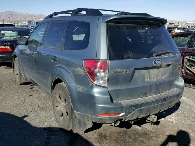 JF2SH666X9H794487 - 2009 SUBARU FORESTER 2 TEAL photo 3