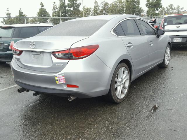 JM1GJ1T60E1118908 - 2014 MAZDA 6 TOURING GRAY photo 4