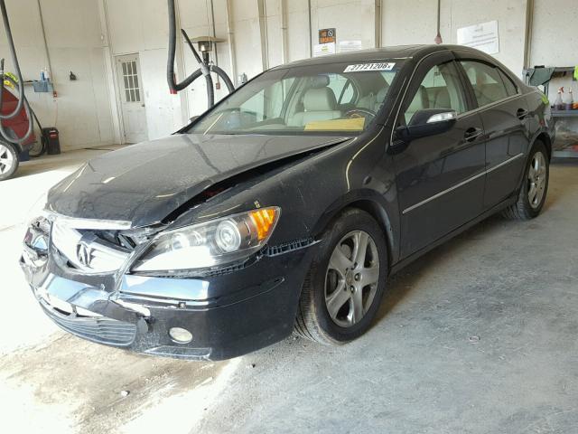 JH4KB165X7C002101 - 2007 ACURA RL BLACK photo 2