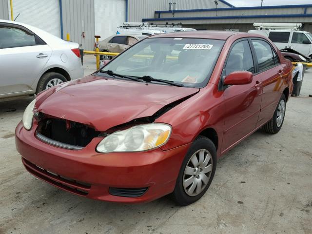 2T1BR38E74C273660 - 2004 TOYOTA COROLLA CE RED photo 2