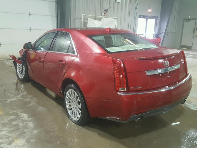 1G6DS5ED2B0101776 - 2011 CADILLAC CTS PREMIU MAROON photo 3