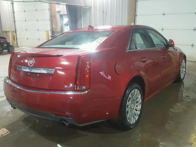 1G6DS5ED2B0101776 - 2011 CADILLAC CTS PREMIU MAROON photo 4