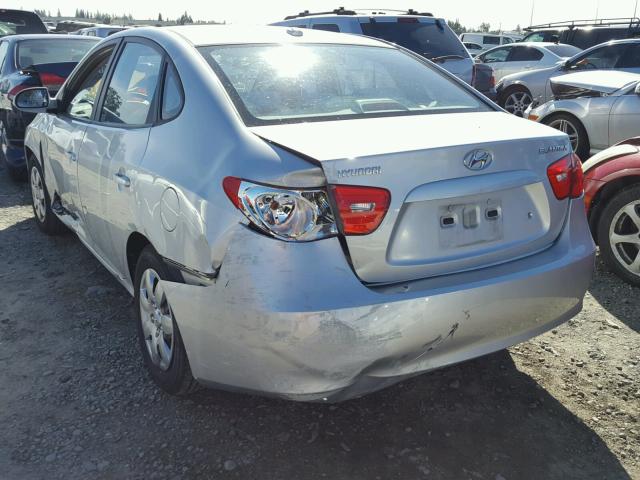 KMHDU46D88U406129 - 2008 HYUNDAI ELANTRA GL SILVER photo 3