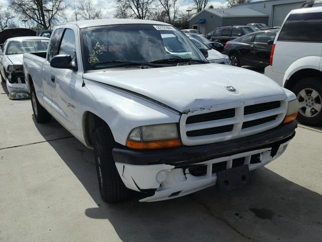 1B7GL22X31S345699 - 2001 DODGE DAKOTA WHITE photo 1