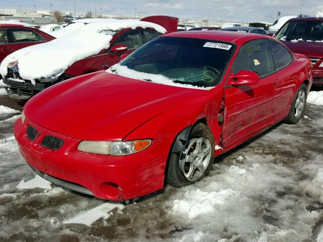 1G2WP12K0YF227759 - 2000 PONTIAC GRAND PRIX წითელი ფოტო 2
