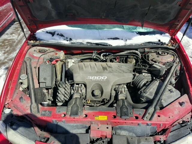 1G2WP12K0YF227759 - 2000 PONTIAC GRAND PRIX წითელი ფოტო 7