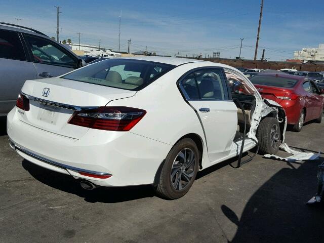 1HGCR2F32GA161598 - 2016 HONDA ACCORD LX WHITE photo 4