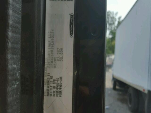 1FUJA6CV36LN92134 - 2006 FREIGHTLINER CONVENTION BLACK photo 10