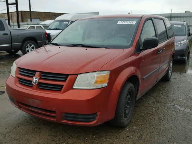 2D8HN44HX8R670007 - 2008 DODGE GRAND CARA ORANGE photo 2