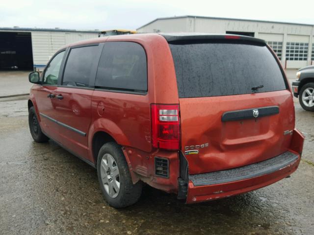 2D8HN44HX8R670007 - 2008 DODGE GRAND CARA ORANGE photo 3