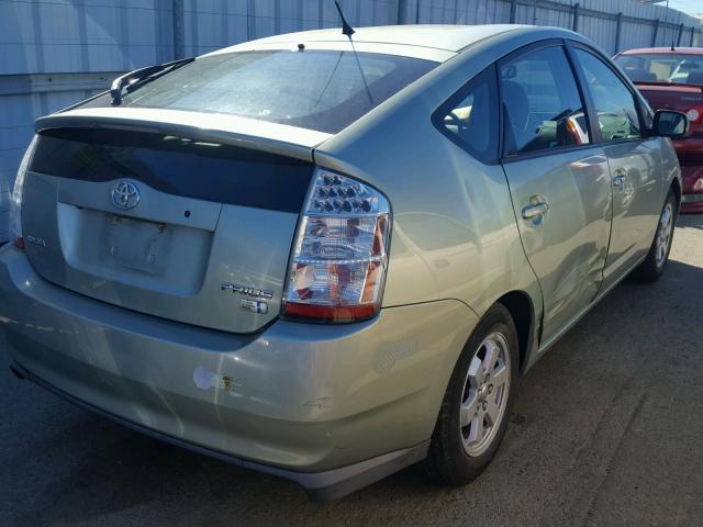 JTDKB20UX73211670 - 2007 TOYOTA PRIUS GREEN photo 4