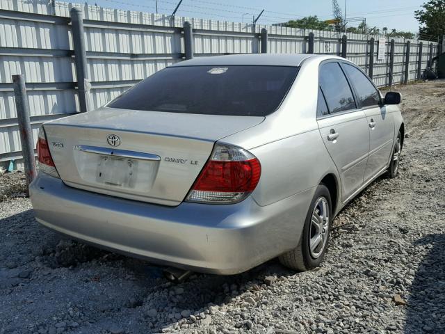 4T1BE32K96U149224 - 2006 TOYOTA CAMRY LE SILVER photo 4