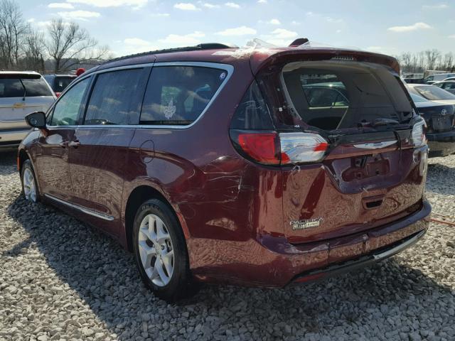 2C4RC1BG7HR660424 - 2017 CHRYSLER PACIFICA T BURGUNDY photo 3