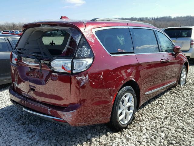 2C4RC1BG7HR660424 - 2017 CHRYSLER PACIFICA T BURGUNDY photo 4