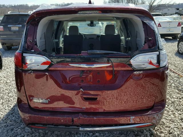 2C4RC1BG7HR660424 - 2017 CHRYSLER PACIFICA T BURGUNDY photo 9