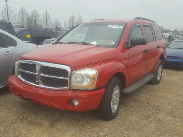 1D4HB48D25F565000 - 2005 DODGE DURANGO SL RED photo 2