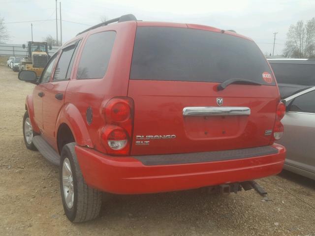 1D4HB48D25F565000 - 2005 DODGE DURANGO SL RED photo 3