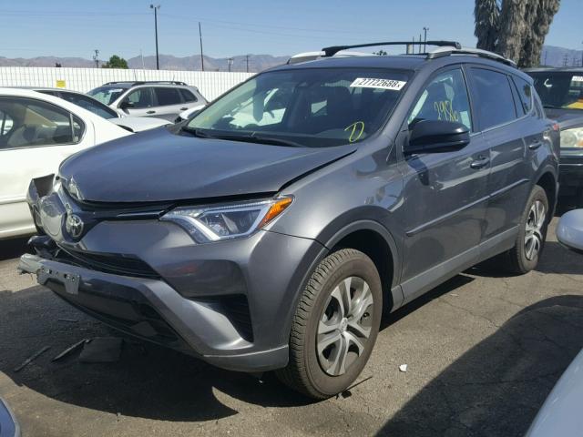 2T3ZFREV5JW408327 - 2018 TOYOTA RAV4 LE GRAY photo 2