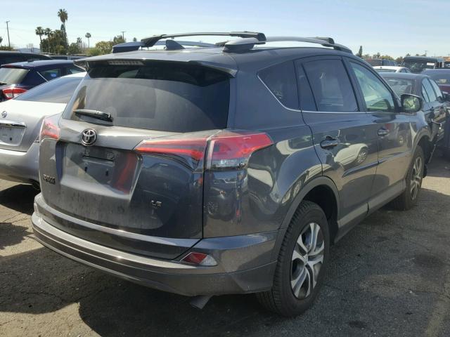 2T3ZFREV5JW408327 - 2018 TOYOTA RAV4 LE GRAY photo 4