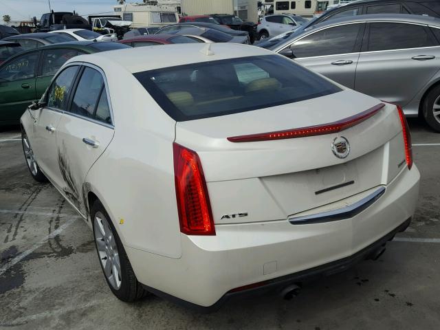 1G6AA5RX3E0117340 - 2014 CADILLAC ATS WHITE photo 3