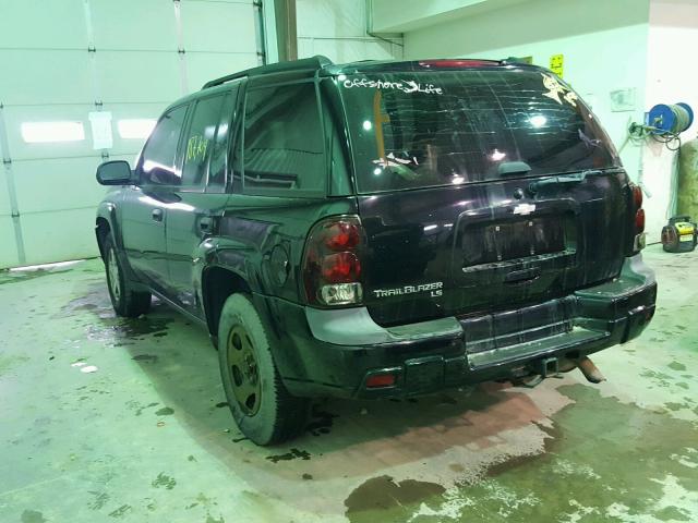 1GNDS13S652379913 - 2005 CHEVROLET TRAILBLAZE BLACK photo 3