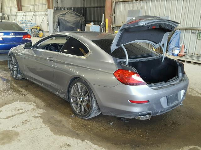 WBALX3C51CDV77857 - 2012 BMW 650 I GRAY photo 3