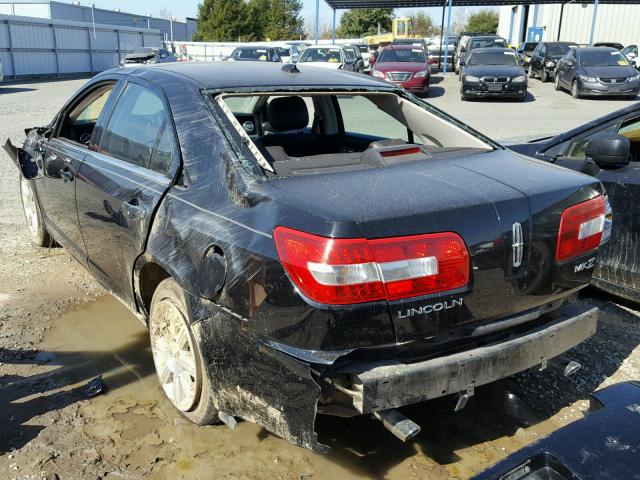 3LNHM26T97R663786 - 2007 LINCOLN MKZ BLACK photo 3