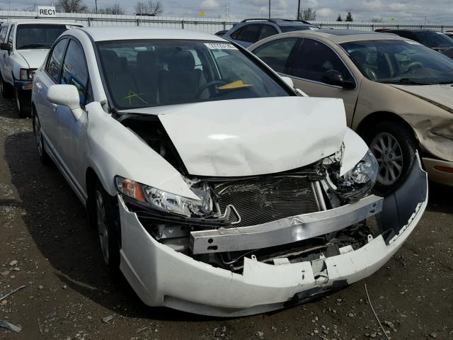 19XFA1F5XAE054222 - 2010 HONDA CIVIC LX WHITE photo 1