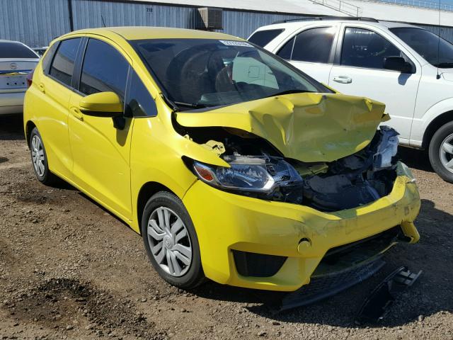 JHMGK5H53GX016747 - 2016 HONDA FIT LX Jaune photo 1
