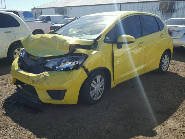 JHMGK5H53GX016747 - 2016 HONDA FIT LX Jaune photo 2