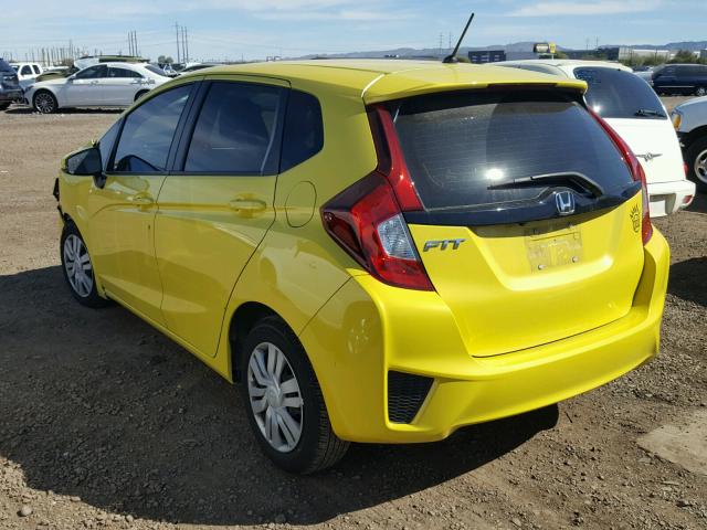 JHMGK5H53GX016747 - 2016 HONDA FIT LX Jaune photo 3