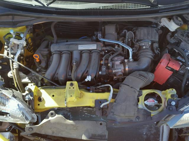 JHMGK5H53GX016747 - 2016 HONDA FIT LX Jaune photo 7