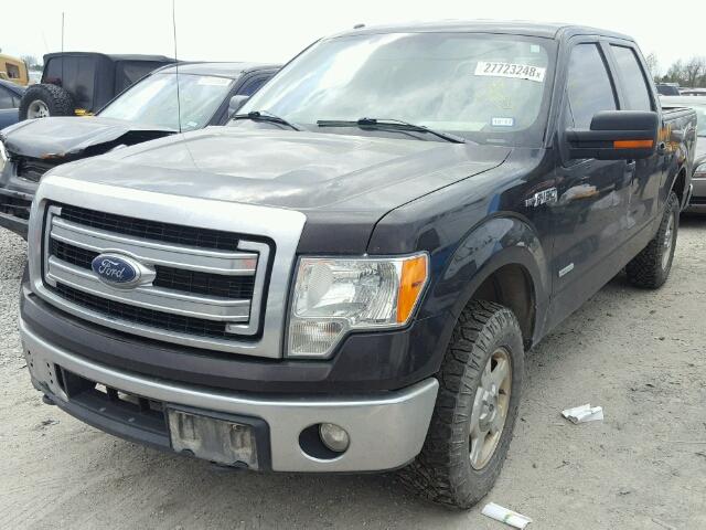 1FTFW1ET8EKE92290 - 2014 FORD F150 SUPER BLACK photo 2