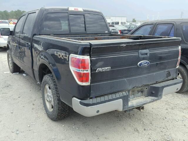 1FTFW1ET8EKE92290 - 2014 FORD F150 SUPER BLACK photo 3