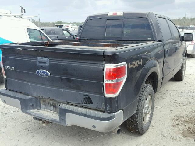 1FTFW1ET8EKE92290 - 2014 FORD F150 SUPER BLACK photo 4