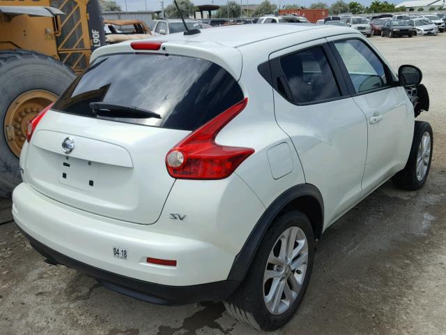 JN8AF5MR2BT020233 - 2011 NISSAN JUKE S WHITE photo 4