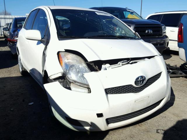 JTDKT4K37A5316787 - 2010 TOYOTA YARIS WHITE photo 1