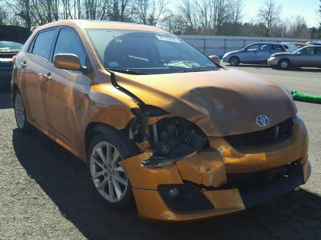 2T1GE40E59C002350 - 2009 TOYOTA COROLLA MA ORANGE photo 1