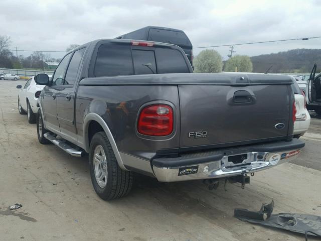 1FTRW07612KE18994 - 2002 FORD F150 SUPER GRAY photo 3