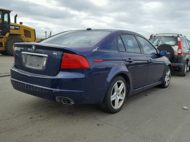 19UUA66216A046287 - 2006 ACURA 3.2TL BLUE photo 4