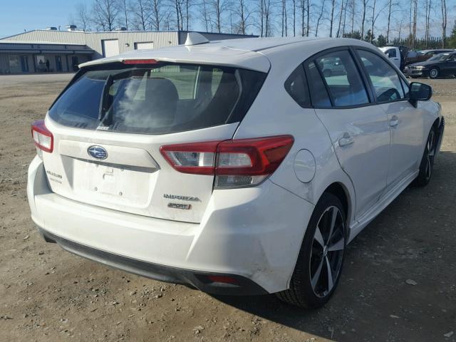 4S3GTAK69H3718976 - 2017 SUBARU IMPREZA SP WHITE photo 4