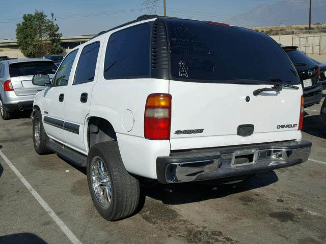 1GNEC13V83R258283 - 2003 CHEVROLET TAHOE C150 WHITE photo 3