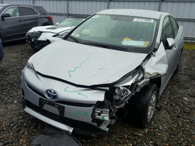 JTDKARFU9G3505001 - 2016 TOYOTA PRIUS SILVER photo 2