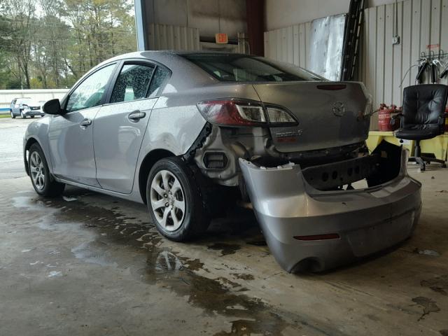 JM1BL1TF9D1702288 - 2013 MAZDA 3 I SILVER photo 3