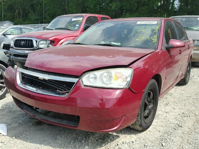 1G1ZT51876F189552 - 2006 CHEVROLET MALIBU LT MAROON photo 2