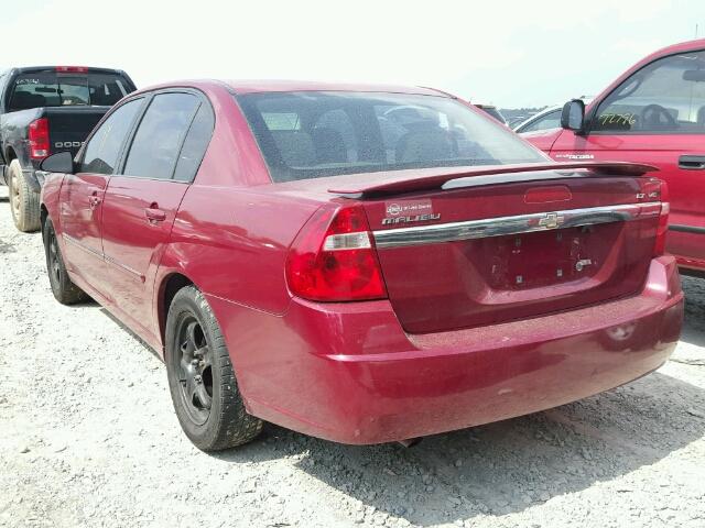 1G1ZT51876F189552 - 2006 CHEVROLET MALIBU LT MAROON photo 3