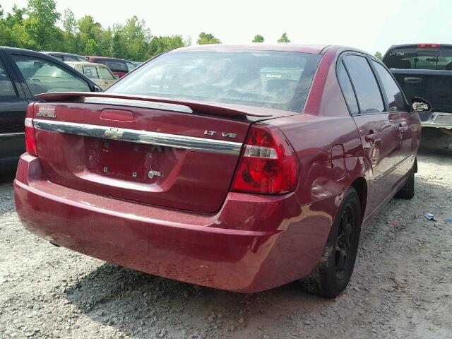 1G1ZT51876F189552 - 2006 CHEVROLET MALIBU LT MAROON photo 4